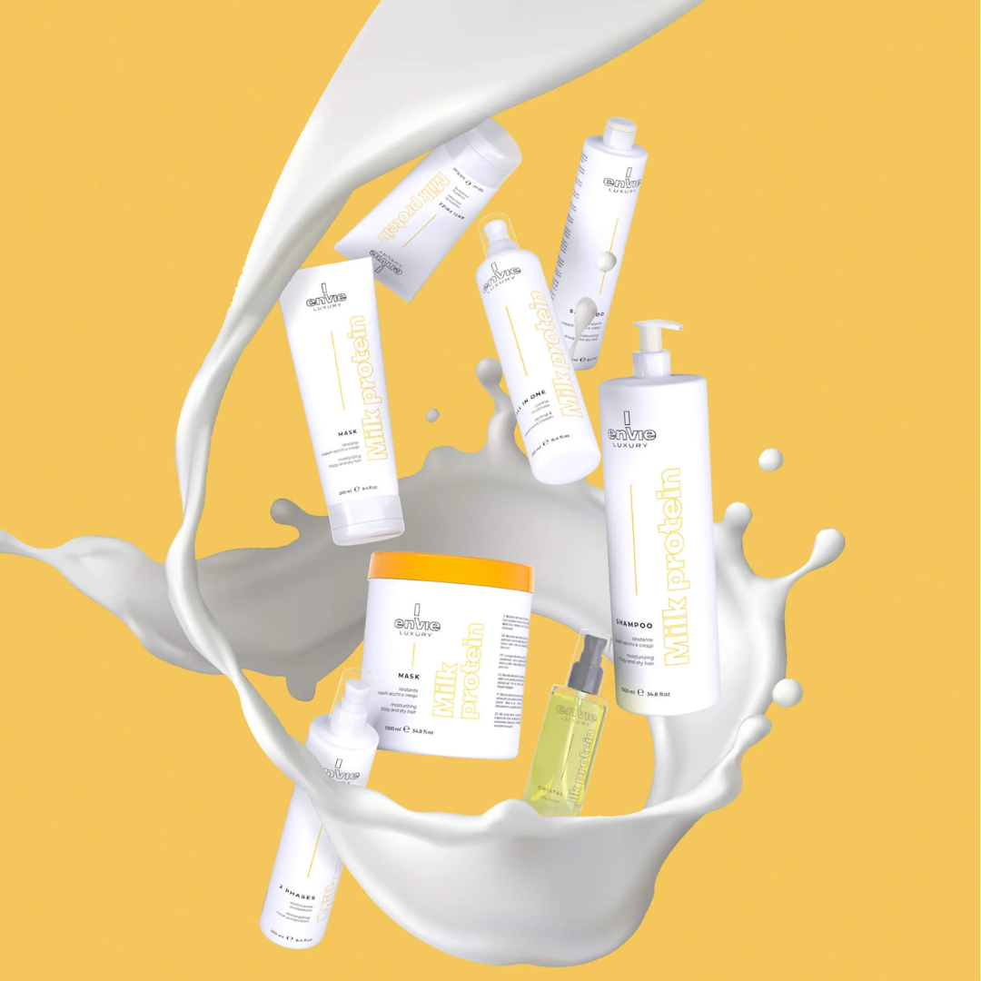 Шампунь для сухого та кучерявого волосся з молочними протеїнами LUXURY MILK ENVIE 250 мл