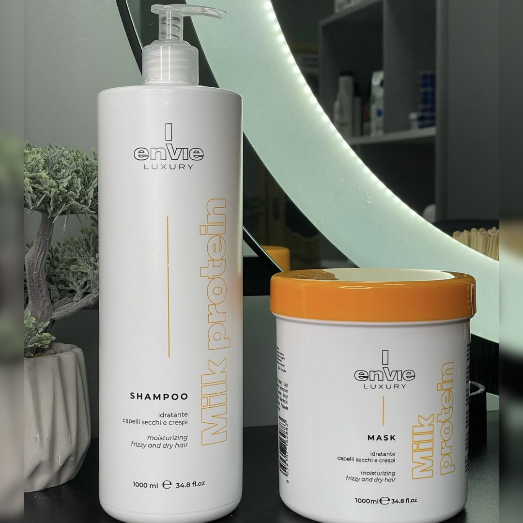 Набір тріо для сухого та кучерявого волосся LUXURY MILK ENVIE MAX