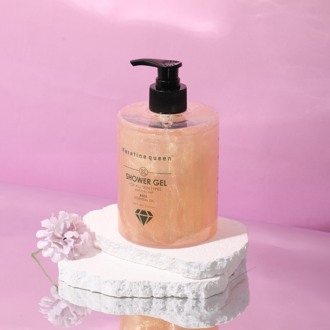 Гель для душу з олією троянди Keratin Queen, 500 мл