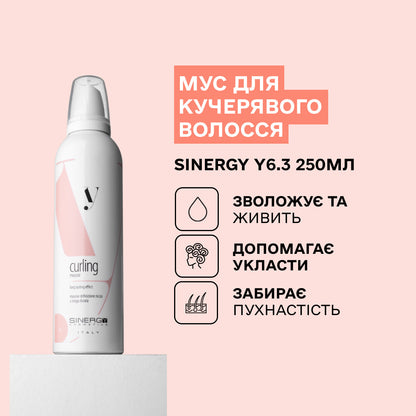 Мус для кучерявого волосся Y6.3 Sinergy 250мл