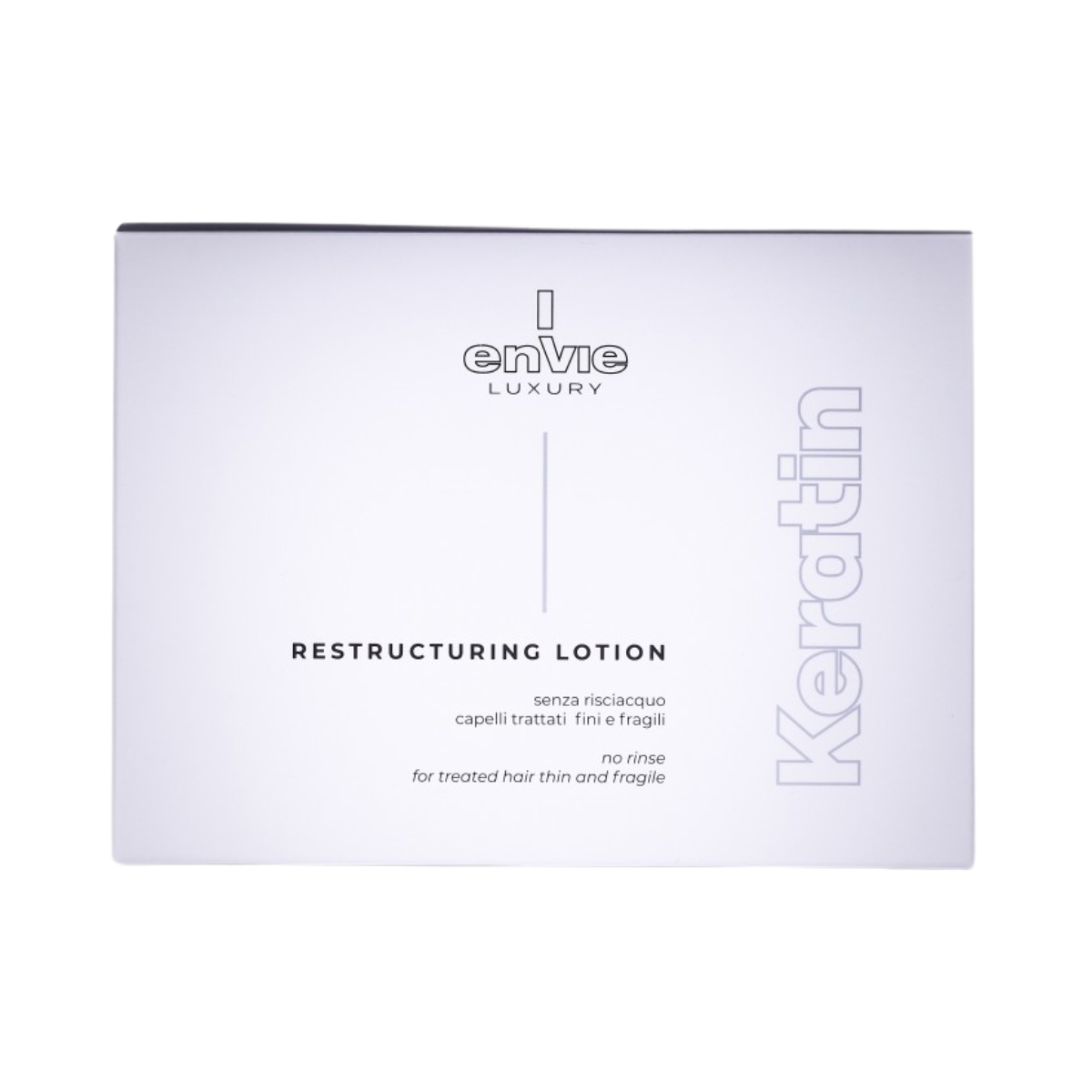Ампули для реконструкції пошкодженого волосся LUXURY KERATIN ENVIE 10*10 мл