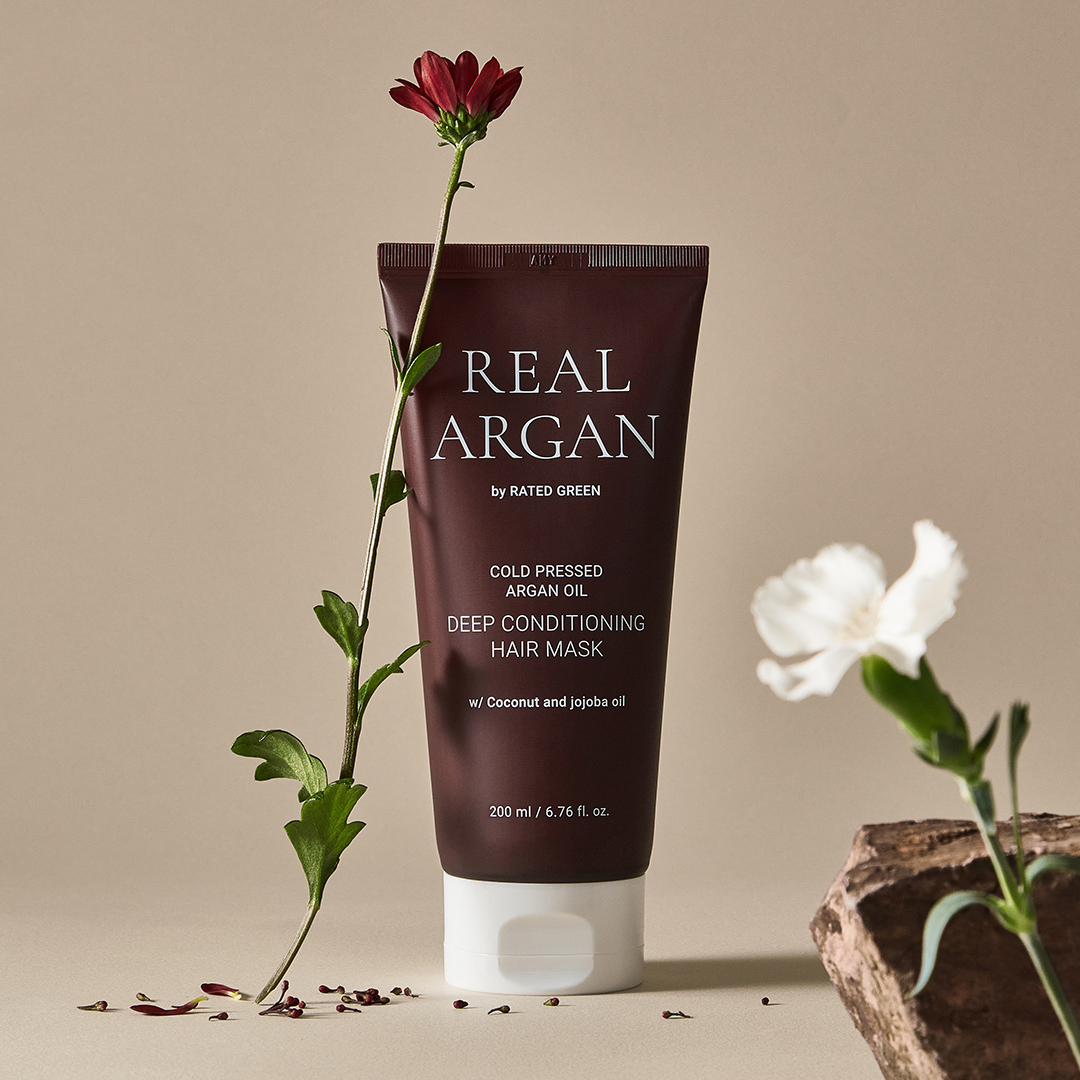 Маска глибоко-кондиціонуюча арганова для волосся REAL ARGAN Rated Green 200 мл