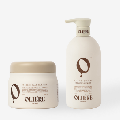 Набір шампуню та маски для збереження кольору фарбованого волосся Color E'Clat OLIE’RE PARIS
