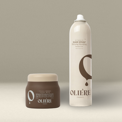 Набір спрей та глиняний віск для стайлінгу волосся Studio OLIÈRE PARIS