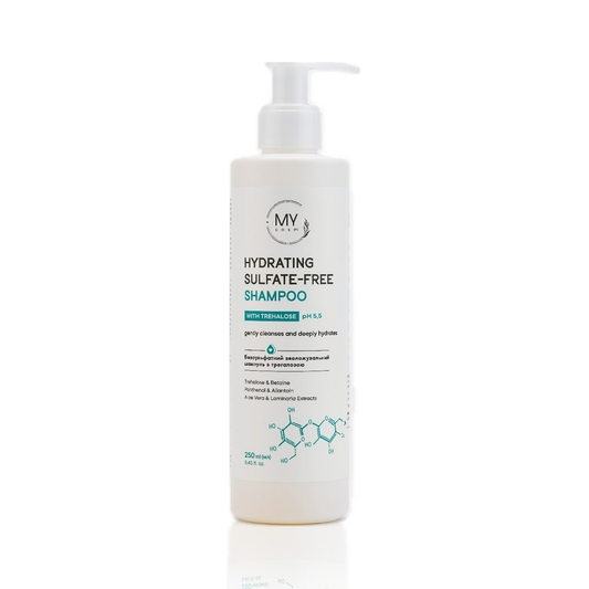 Шампунь безсульфатний зволожувальний з трегалозою Hydrating Sulfate-free MY cosm, 250 мл