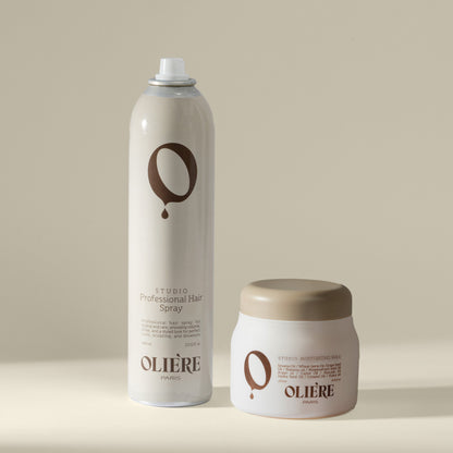 Набір спрей та зволожуючий віск для стайлінгу волосся Studio OLIÈRE PARIS