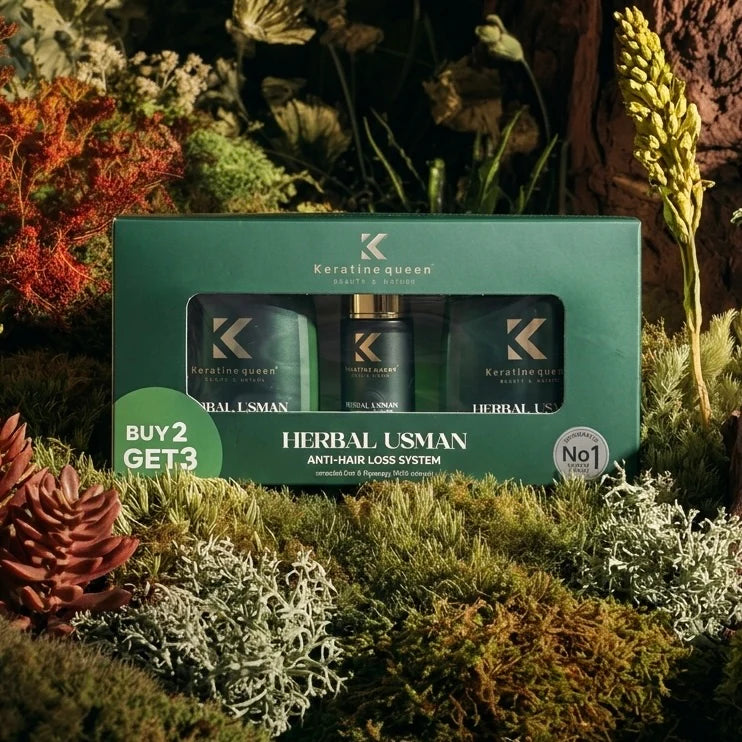 Набір для росту волосся з трав'яним комплексом USMAN HERBAL