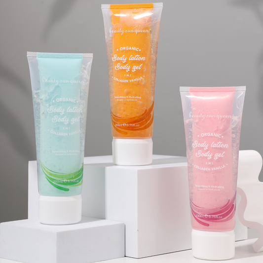 Гель для душу з ефектом зволоження з колагеном та цвітом персика, Keratin Queen - 200 мл