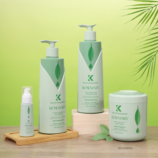 Кондиціонер для росту волосся з розмарином Keratin Queen, 800 мл