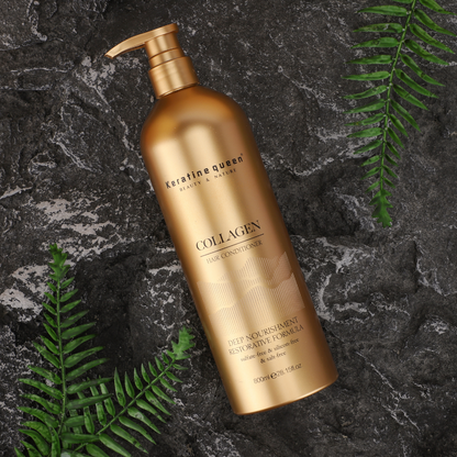 Кондиціонер для сухого та пошкодженого волосся з колагеном Keratine Queen, 750 мл