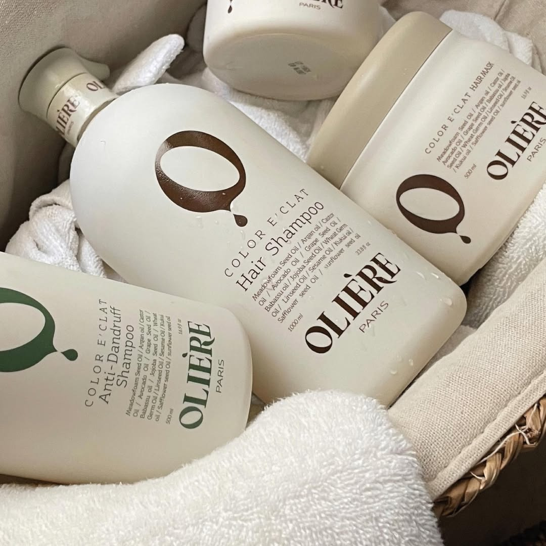 Набір шампуню та маски для збереження кольору фарбованого волосся Color E'Clat OLIE’RE PARIS