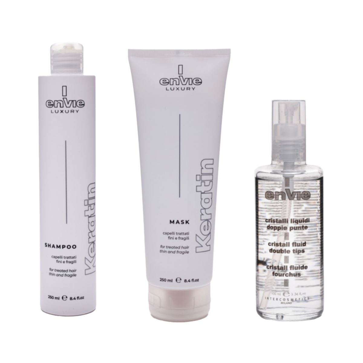 Набір для відновлення пошкодженого волосся LUXURY KERATIN ENVIE
