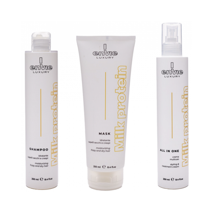 Набір тріо для сухого та кучерявого волосся LUXURY MILK ENVIE MINI