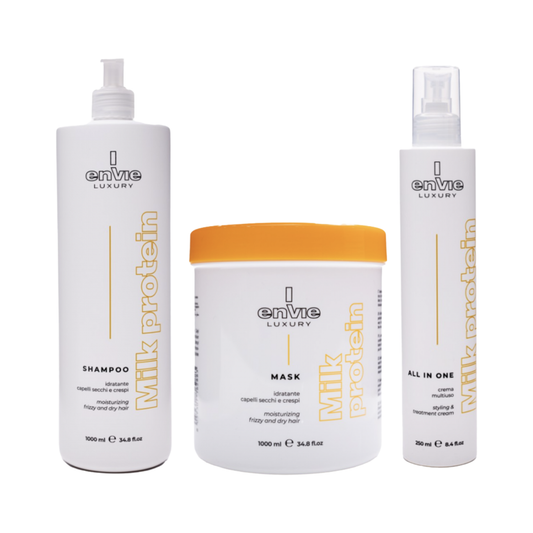 Набір тріо для сухого та кучерявого волосся LUXURY MILK ENVIE MAX