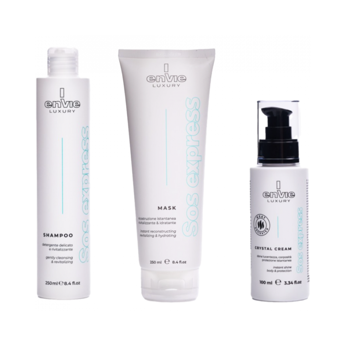 Набір для миттєвого відновлення волосся з амінокислотами LUXURY SOS ENVIE
