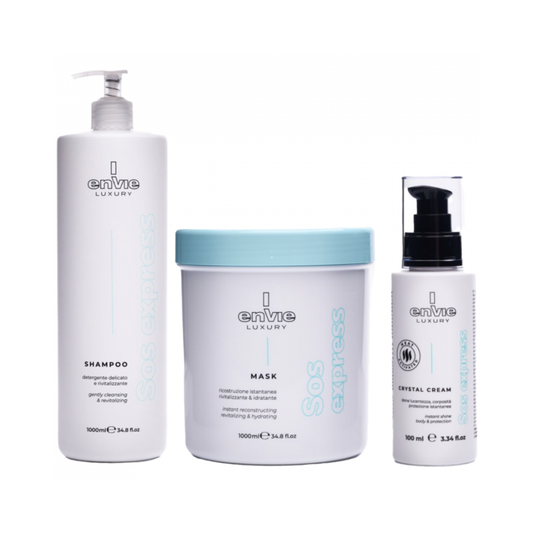 Набір для миттєвого відновлення волосся з амінокислотами LUXURY SOS ENVIE MAX