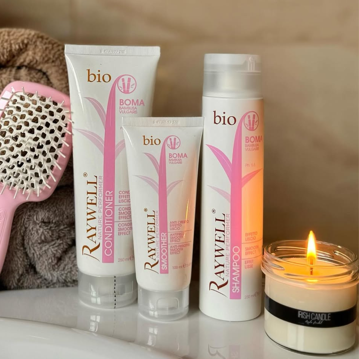 Набір для розгладження пористого волосся BIO BOMA RAYWELL